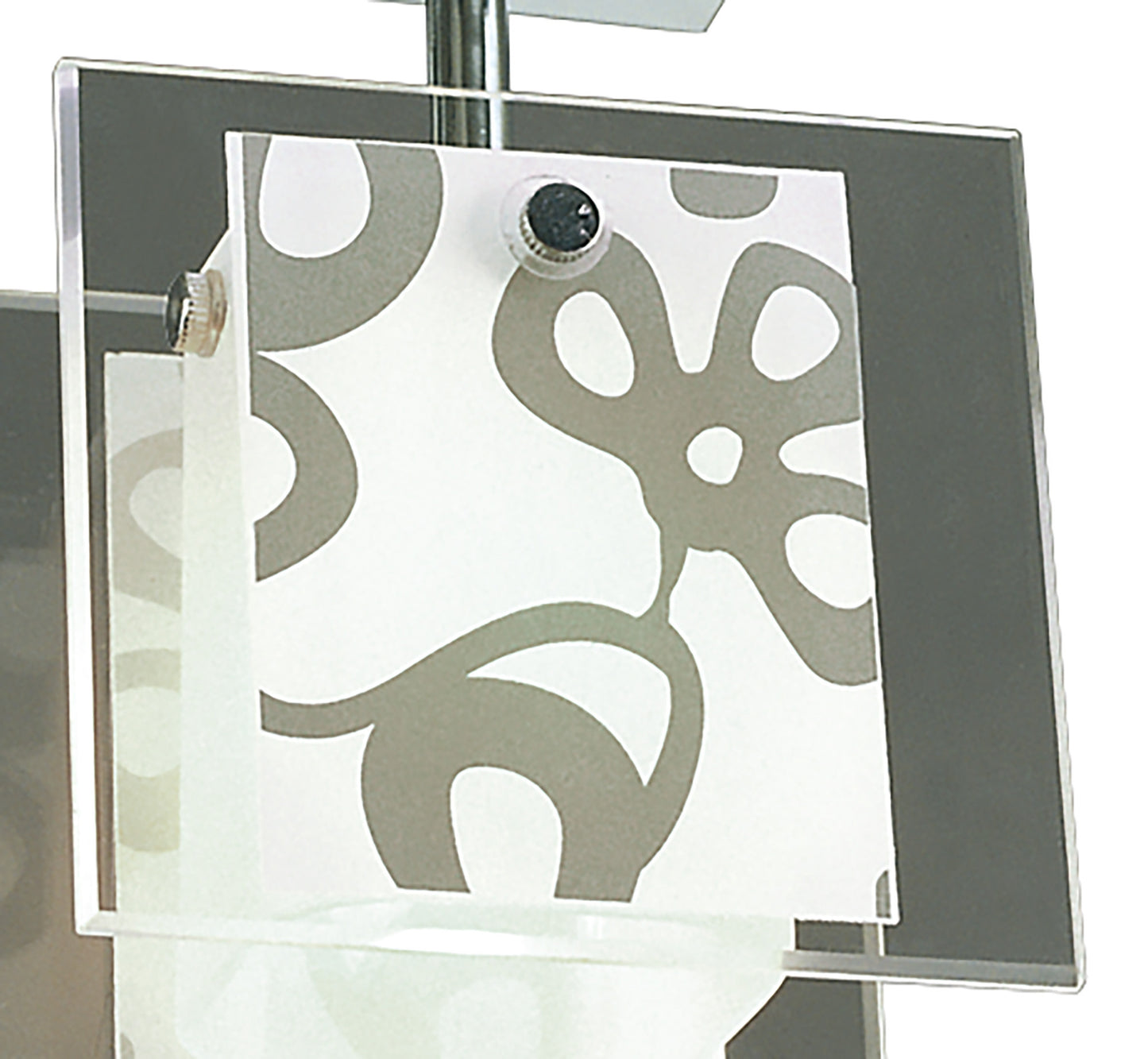 Euphoria Ceiling 1 Light L1/SGU10, Polished Chrome/Opal White Glass, CFL Lamps INCLUDED by Mantra