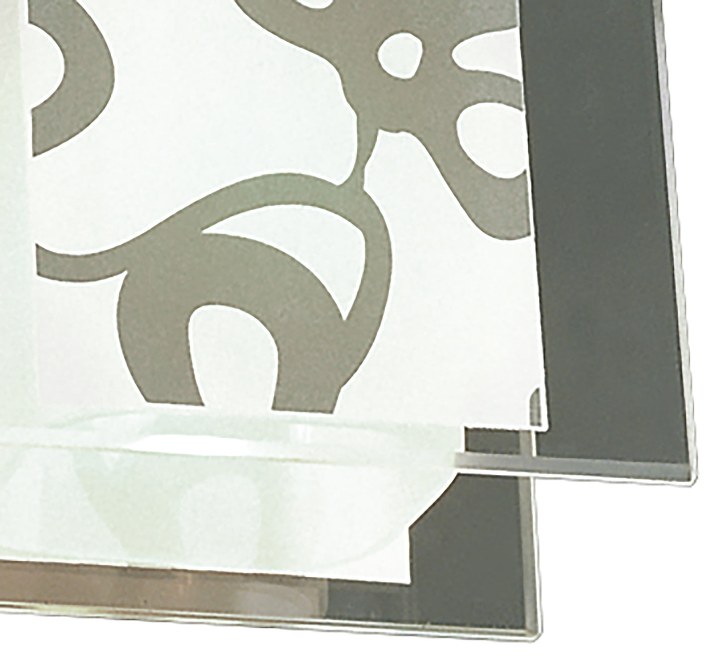 Euphoria Ceiling 1 Light L1/SGU10, Polished Chrome/Opal White Glass, CFL Lamps INCLUDED by Mantra
