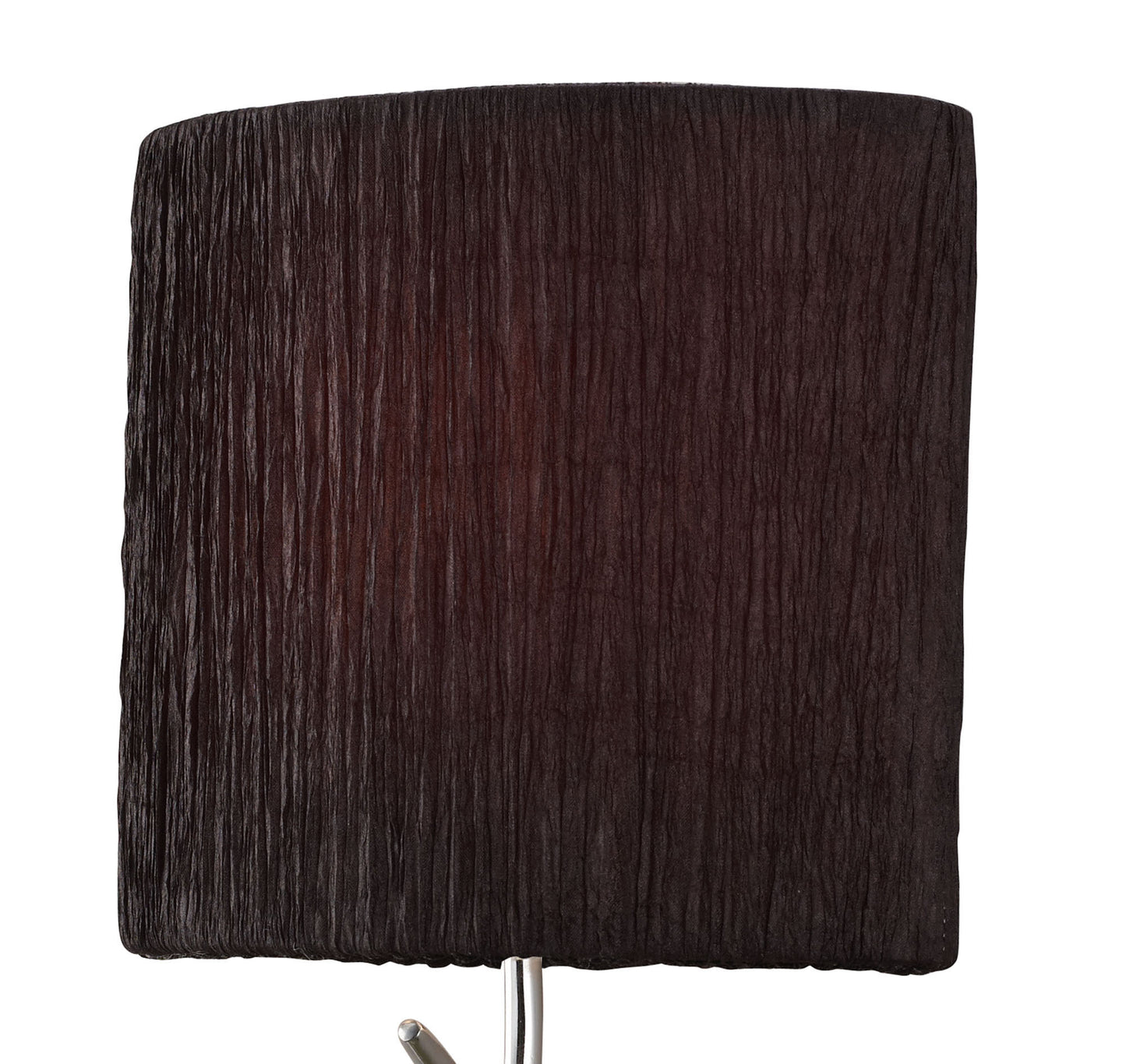 Eve Wall Lamp Switched 1 Light E27, Polished Chrome With Black Oval Shade by Mantra