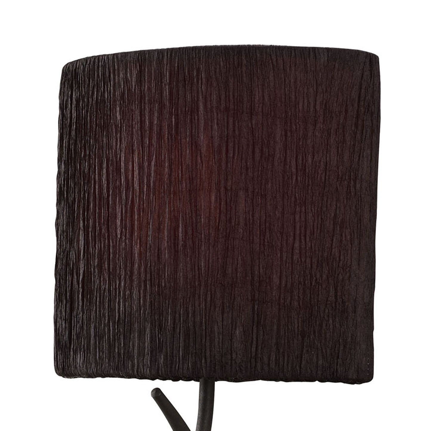 Eve Wall Lamp Switched 1 Light E27, Anthracite With Black Oval Shade by Mantra