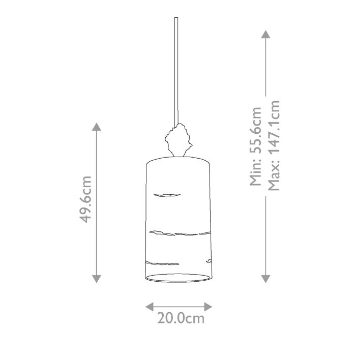 Fragment 1 Light Small Pendant - Aged Gold