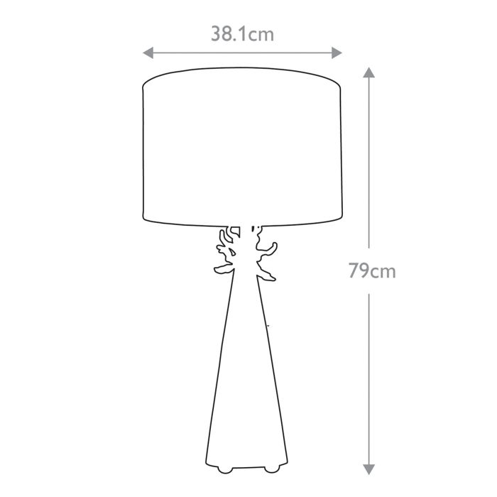 Neo 1 Light Table Lamp - White and Gold with French White Shade