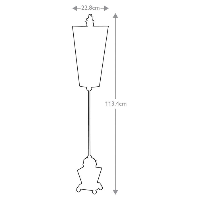 Peony 1 Light Table Lamp - Taupe and Black Stripes with Black and Taupe Shade