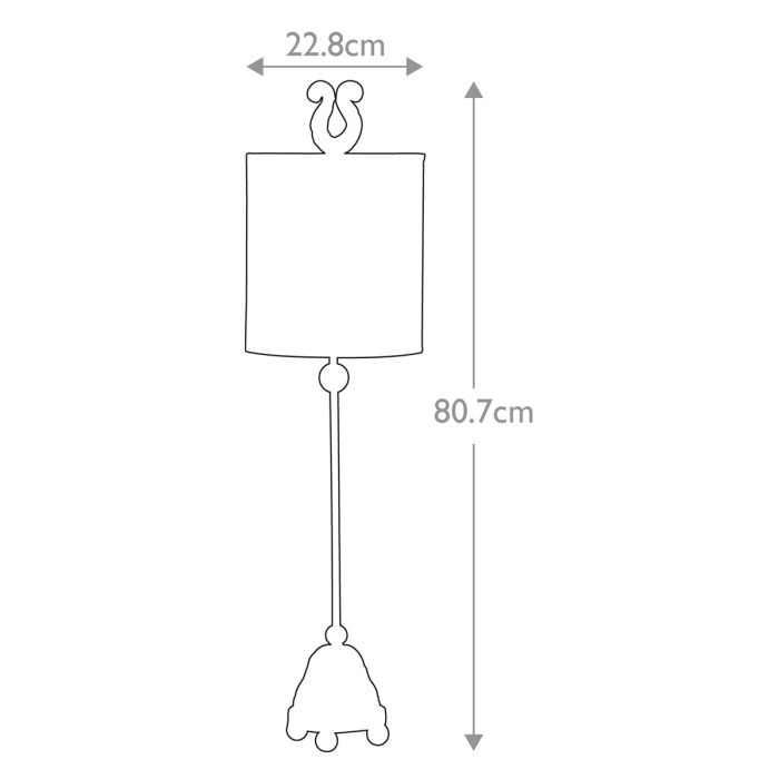 Phoenician 1 Light Table Lamp - Black, Gold & Silver Leaf with Black and Gold Leaf Shade