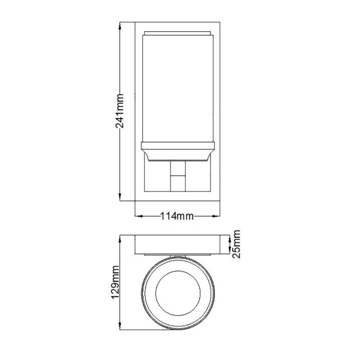 Amalia 1 Light Small Wall Light - Polished Chrome