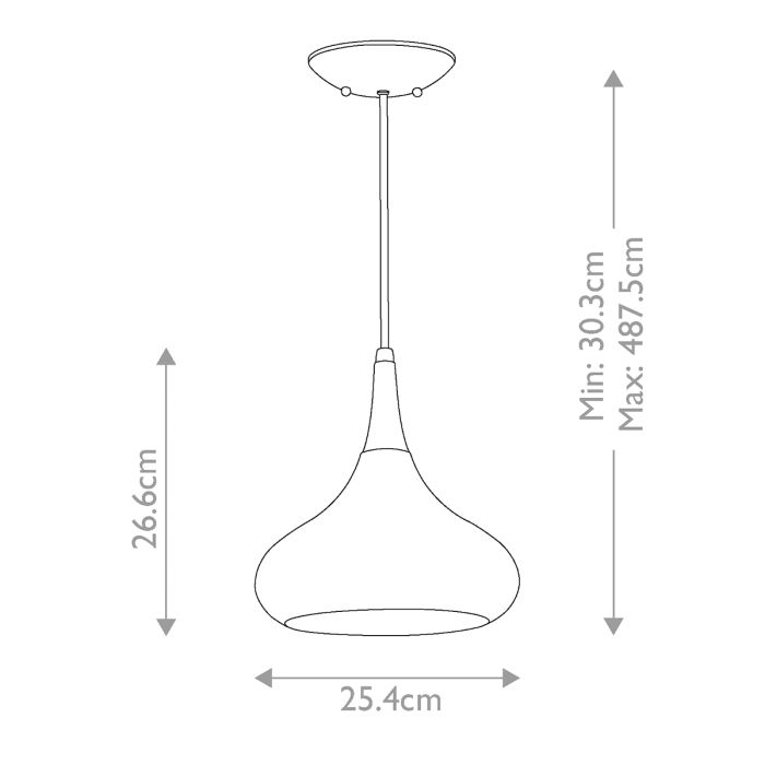 Beso 1 Light Medium Pendant - Dark Bronze