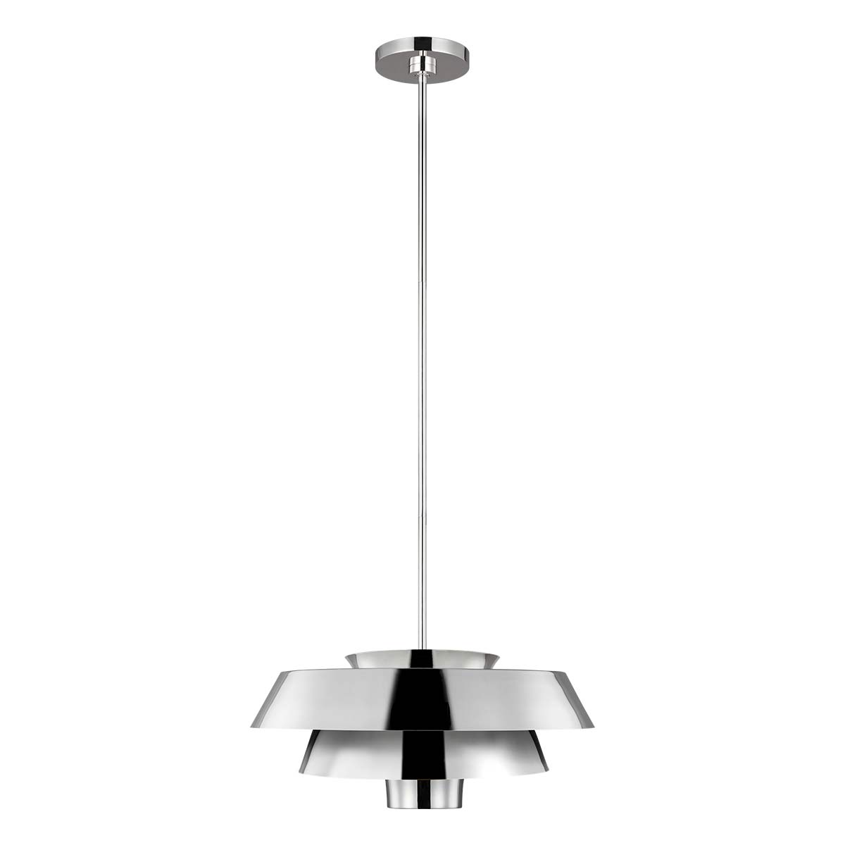 Brisbin 1 Light Pendant – Polished Nickel