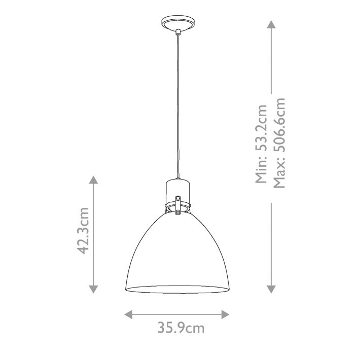 Brynne 1 Light Medium LED Pendant - Polished Nickel - Flat White / Chrome