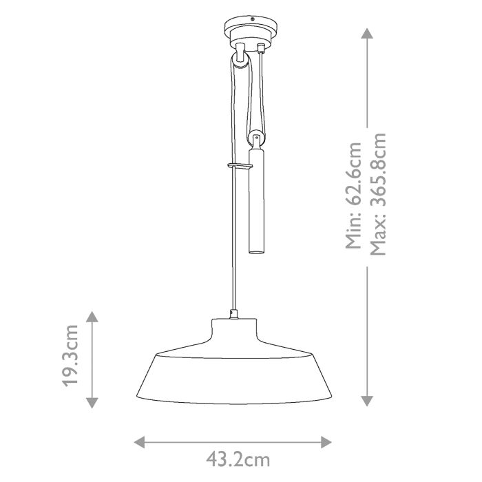 Candor 1 Light Pendant - Matte White and Brass
