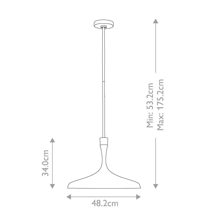 Darwin 1 Light Pendant - Matte White with Wood Accent