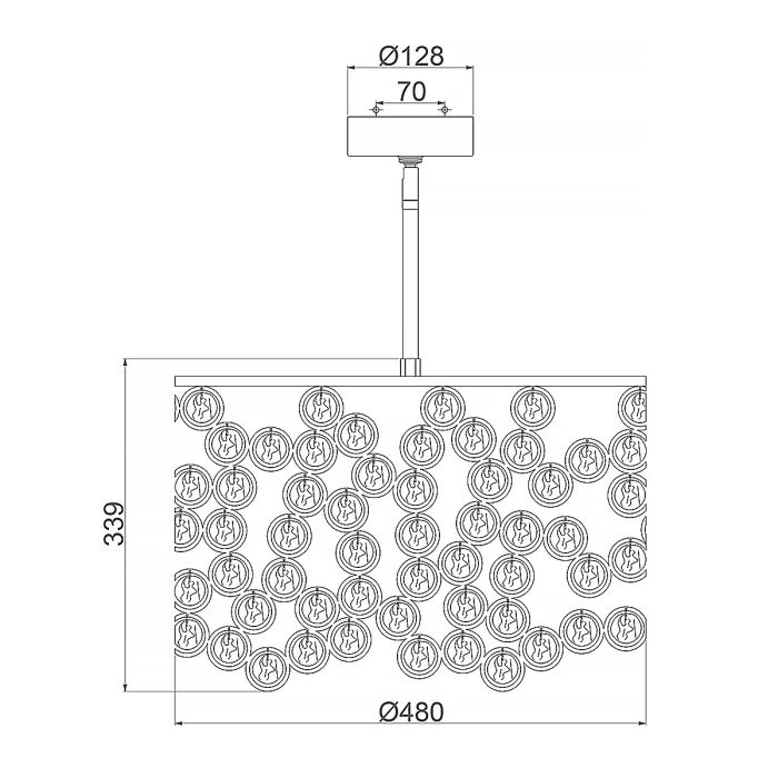 Lexi 3 Light Pendant - Polished Nickel
