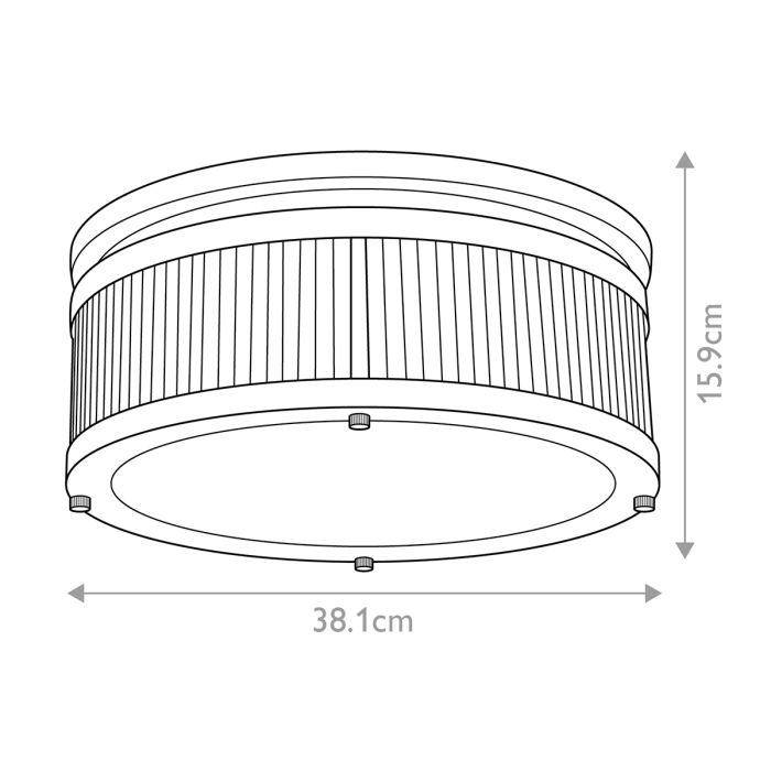 Paulson 4 Light Flush - Chrome
