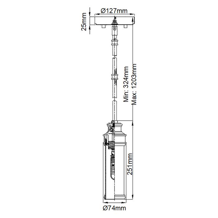 Payne 1 Light Mini Pendant - Polished Chrome