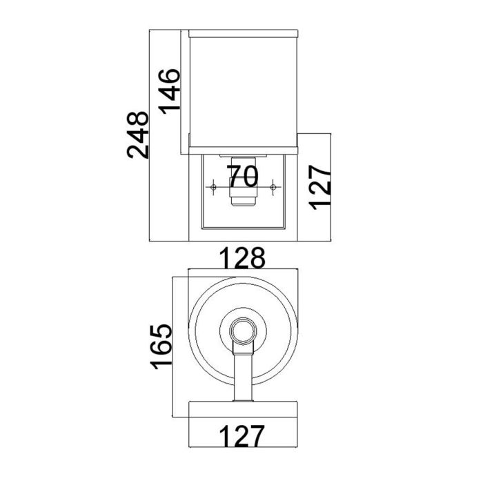Prospect Park 1 Light Wall Light - Satin Nickel with Chrome