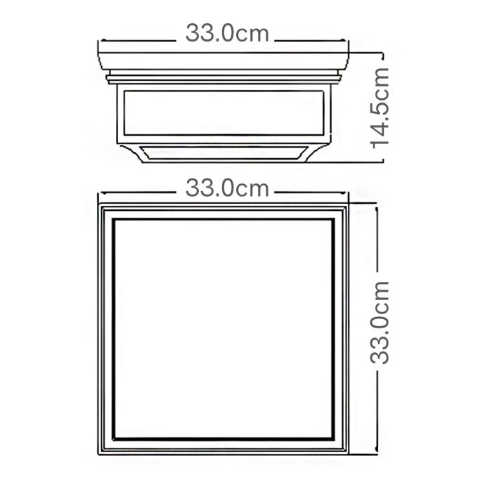 Shepherd 2 Light Flush - Dark Weathered Zinc