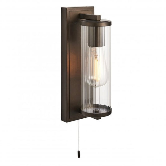 Fiji Tube Wall Light - IP44 - Dark Bronze