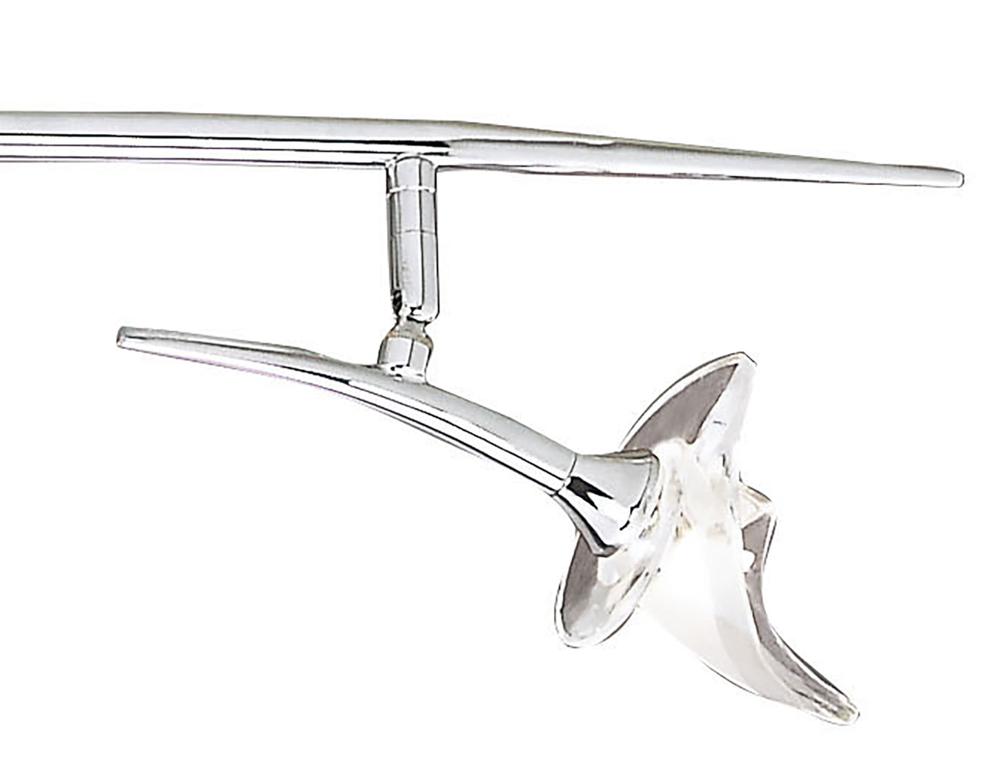 Flavia Linear Spot Light 4 Light G9 With Adjustable Heads, Polished Chrome by Mantra