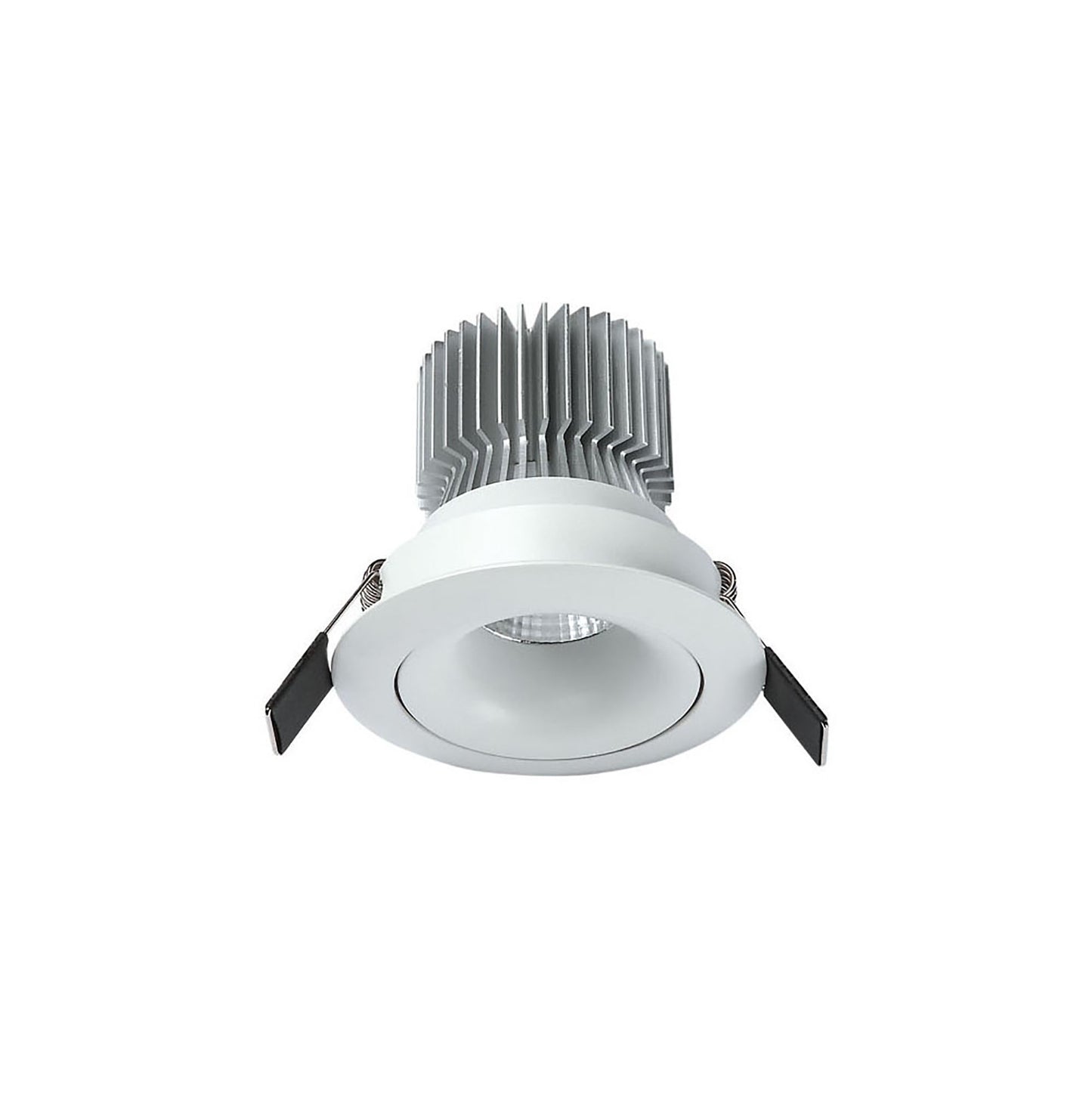 Formentera Recessed Swivel Downlight 10.75cm Round 12W COB LED 3000K, 920lm, Matt White, Driver Included, 3yrs Warranty by Mantra