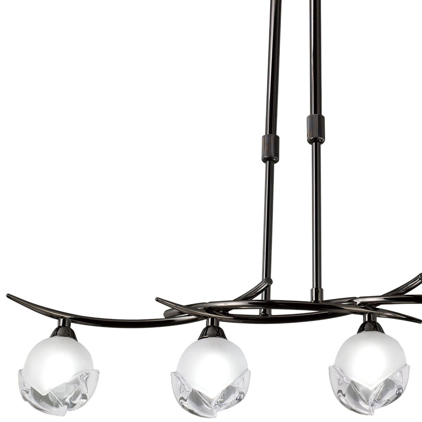 Fragma Linear Telescopic 4 Light G9 Line, Black Chrome by Mantra