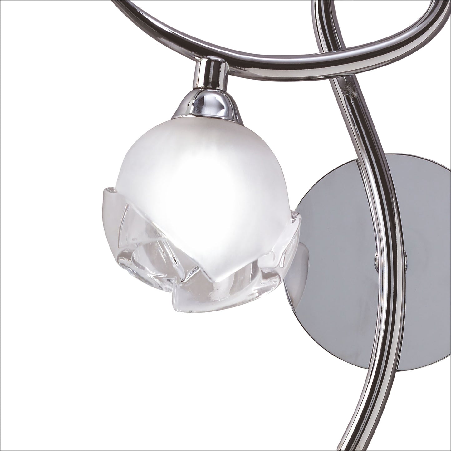 Fragma Wall Lamp Left Switched 1 Light G9, Polished Chrome by Mantra