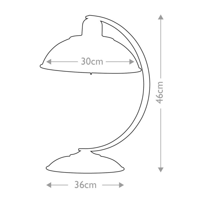 Franklin 1 Light Desk Lamp - Oyster White with Cream Shade