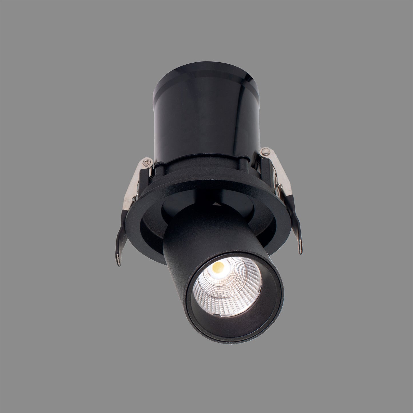 Garda Retractable Recessed Swivel Spotlight, 7W, 2700K, 610lm, Black, Cut Out 84mm, Driver Included, Driver Included, 3yrs Warranty by Mantra
