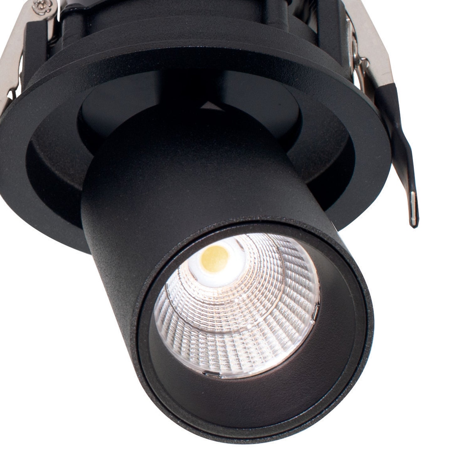 Garda Retractable Recessed Swivel Spotlight, 7W, 2700K, 610lm, Black, Cut Out 84mm, Driver Included, Driver Included, 3yrs Warranty by Mantra