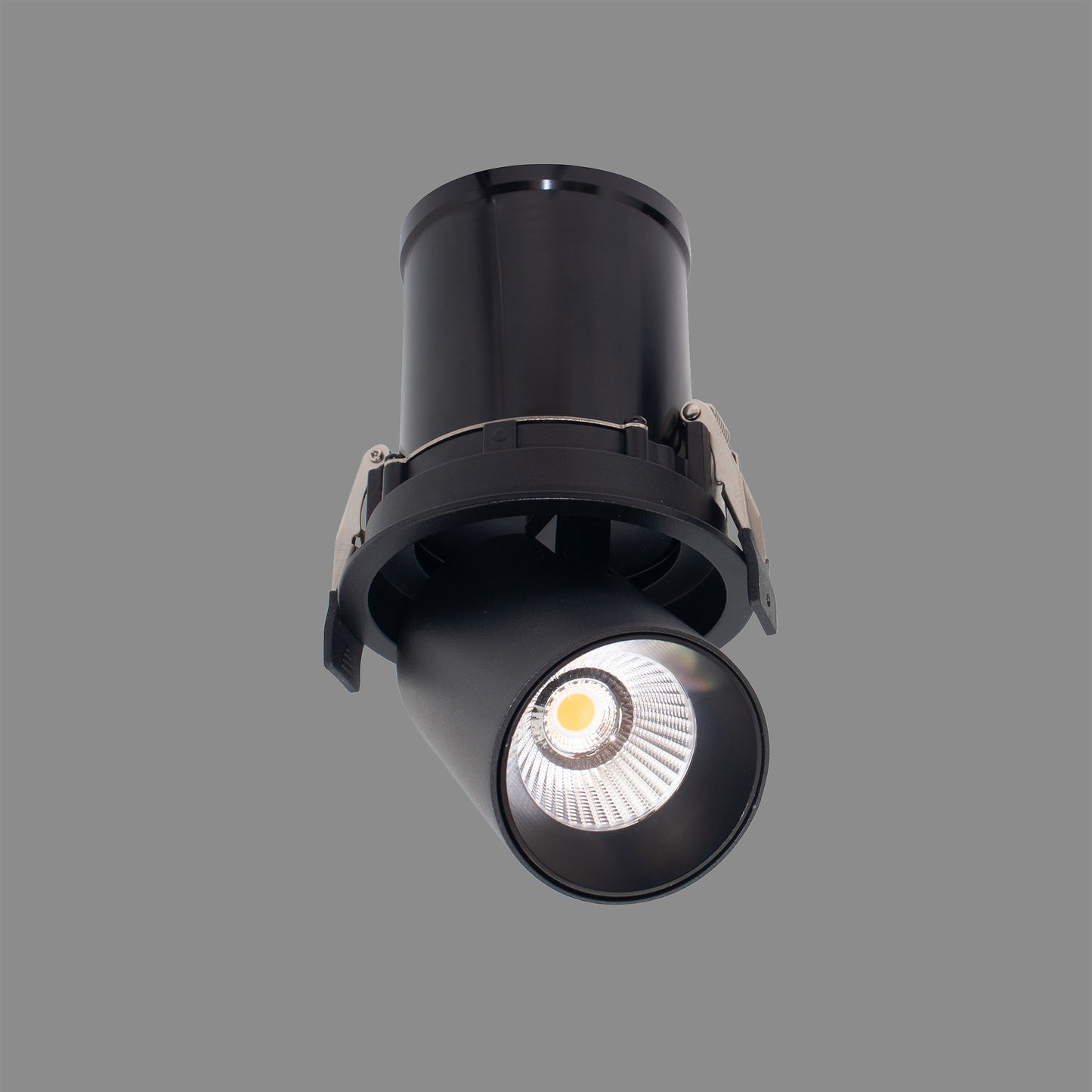 Garda Retractable Recessed Swivel Spotlight, 12W, 2700K, 1020lm, Black, Cut Out 84mm, Driver Included, Driver Included, 3yrs Warranty by Mantra