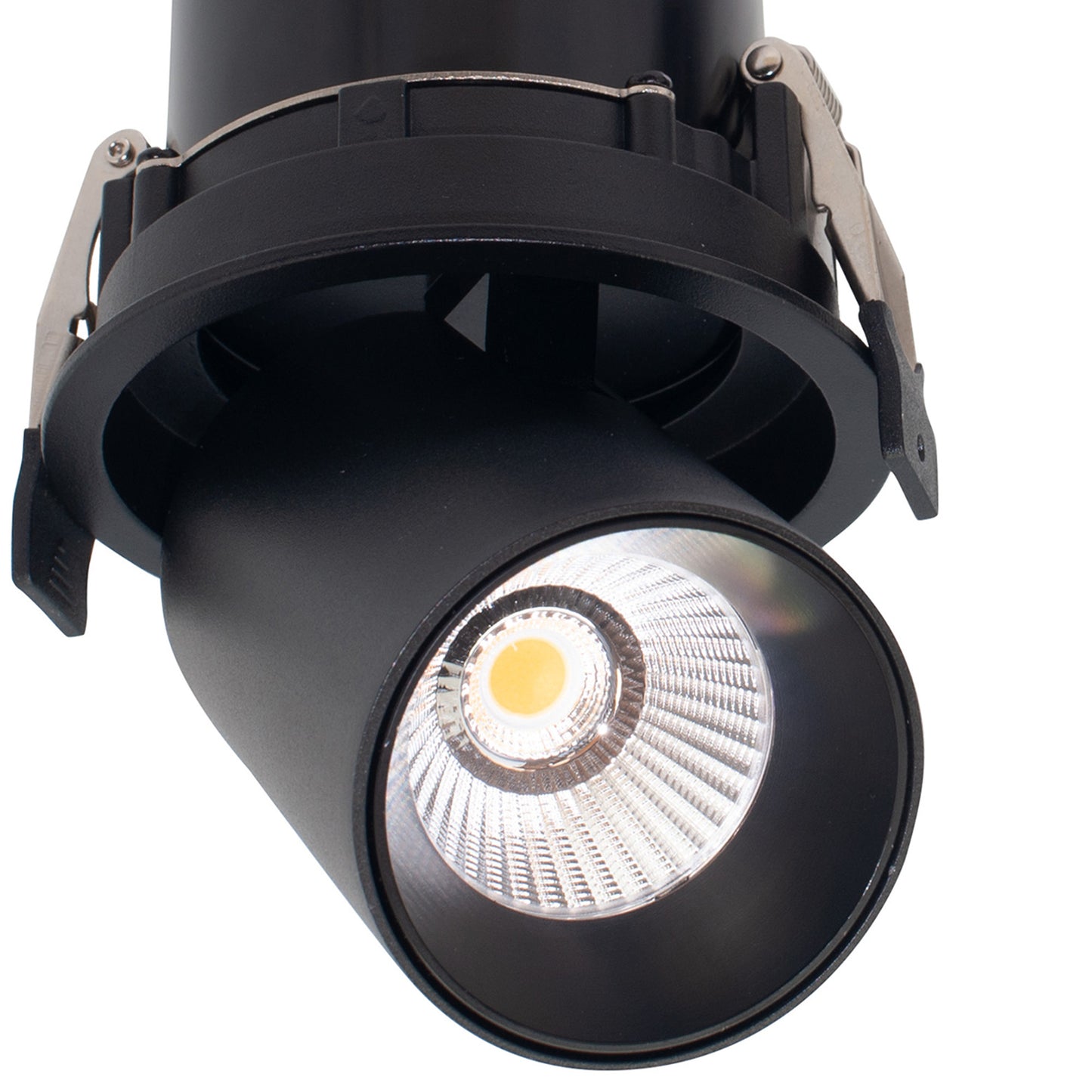 Garda Retractable Recessed Swivel Spotlight, 12W, 2700K, 1020lm, Black, Cut Out 84mm, Driver Included, Driver Included, 3yrs Warranty by Mantra
