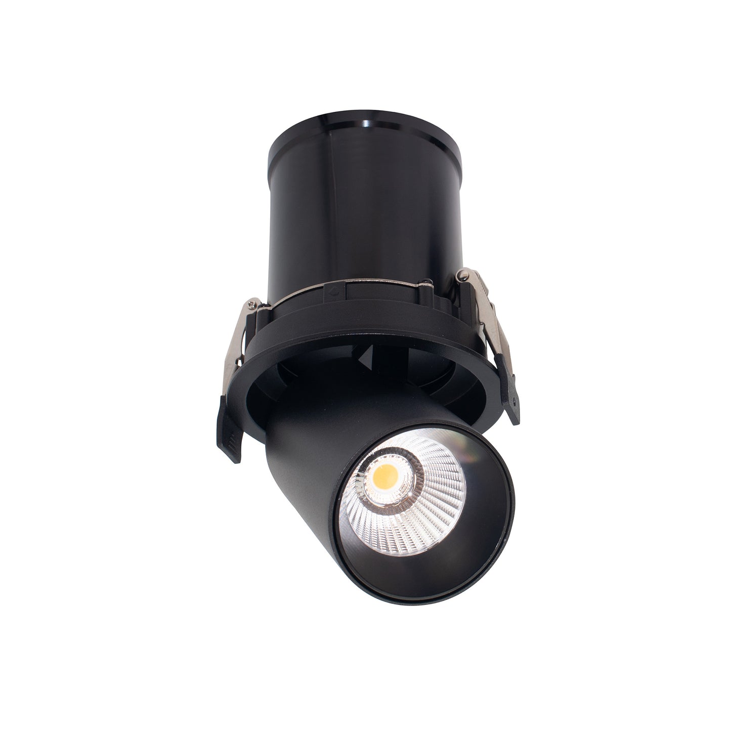 Garda Retractable Recessed Swivel Spotlight, 12W, 2700K, 1020lm, Black, Cut Out 84mm, Driver Included, Driver Included, 3yrs Warranty by Mantra