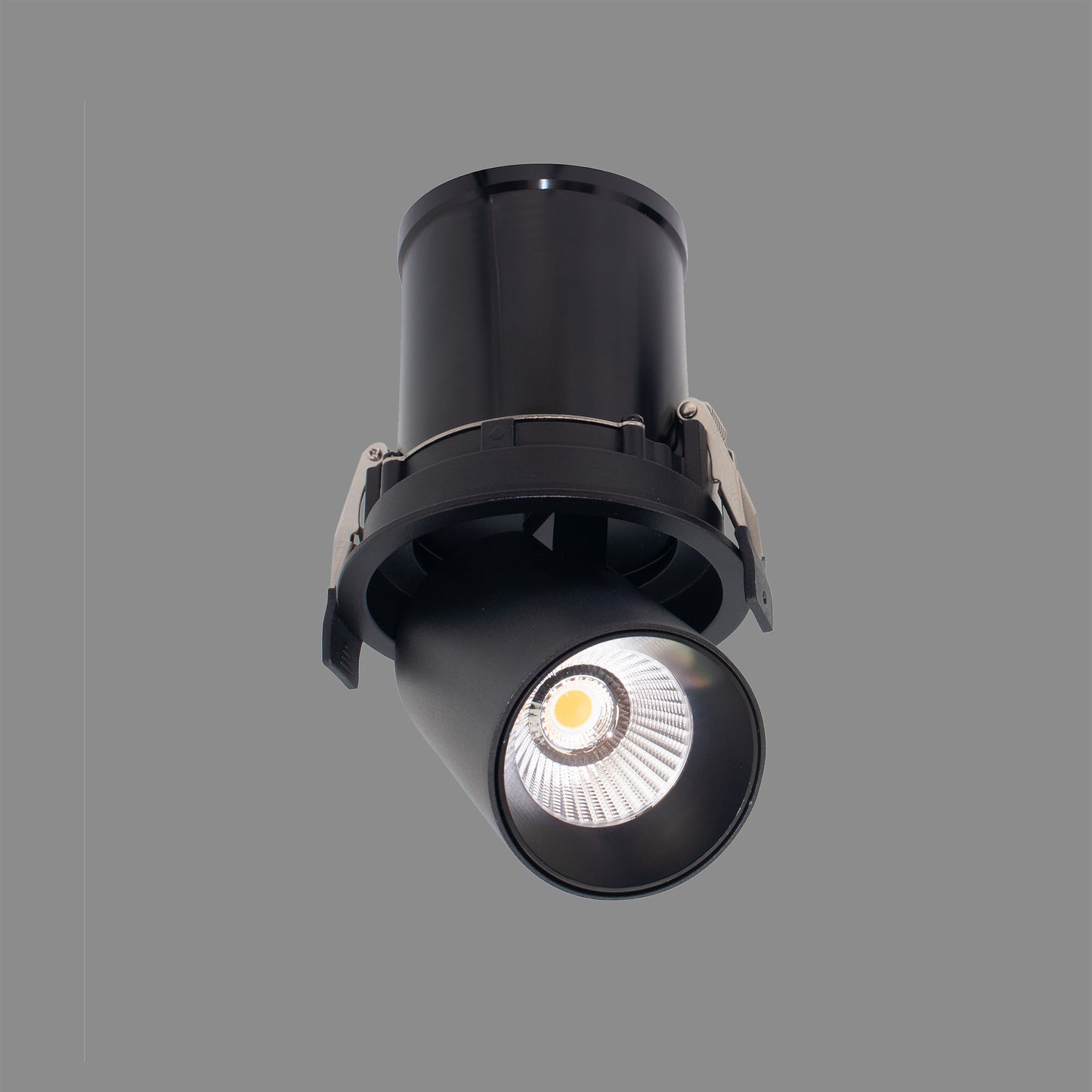 Garda Retractable Recessed Swivel Spotlight, 12W, 3000K, 1020lm, Black, Cut Out 95mm, Driver Included, Driver Included, 3yrs Warranty by Mantra