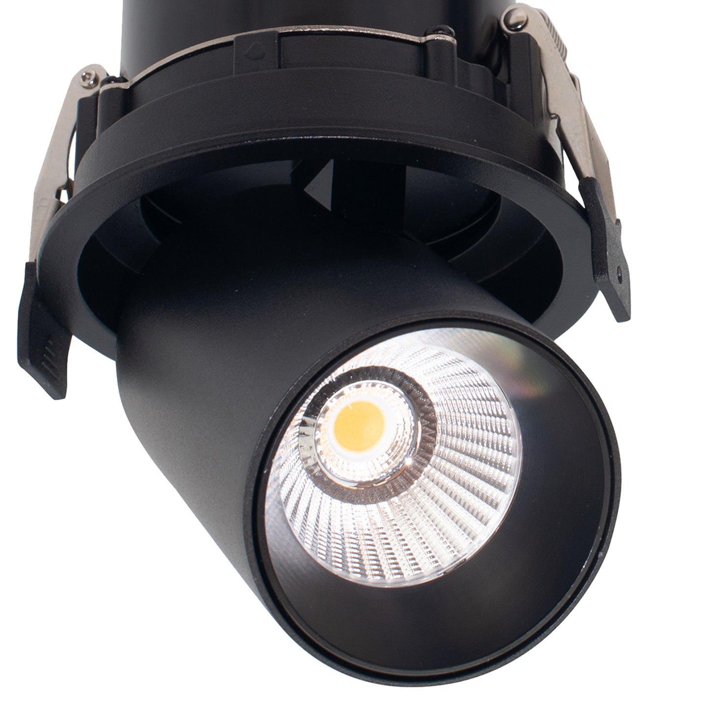 Garda Retractable Recessed Swivel Spotlight, 12W, 3000K, 1020lm, Black, Cut Out 95mm, Driver Included, Driver Included, 3yrs Warranty by Mantra