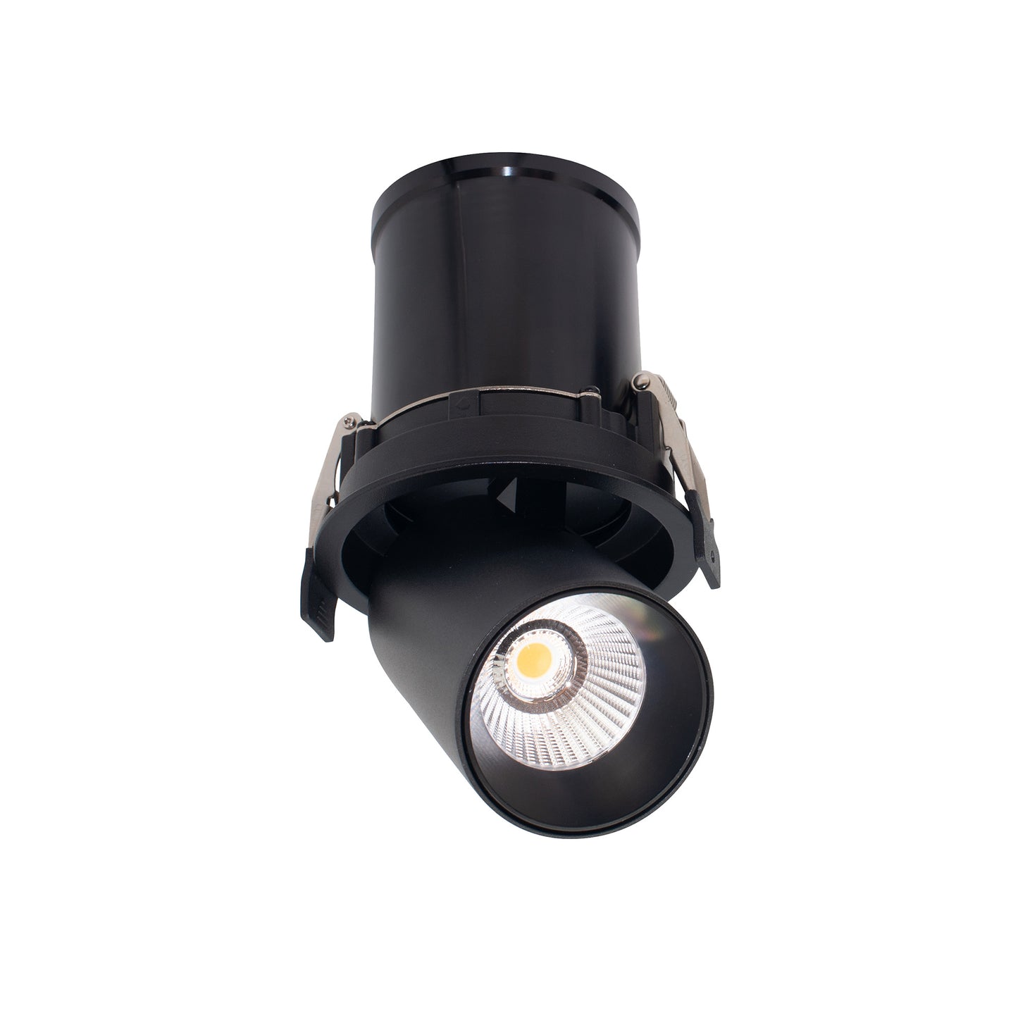 Garda Retractable Recessed Swivel Spotlight, 12W, 3000K, 1020lm, Black, Cut Out 95mm, Driver Included, Driver Included, 3yrs Warranty by Mantra