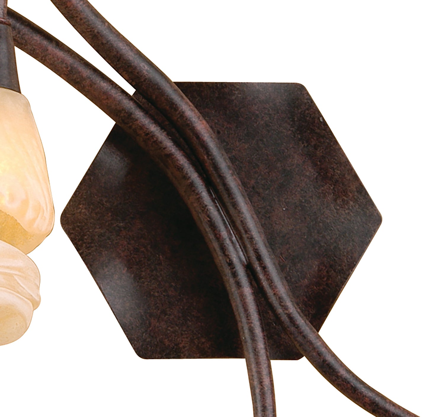 (0017 005) Gaudi Wall Lamp Left Switched 2 Light G9, Brown/Black Oxide by Mantra