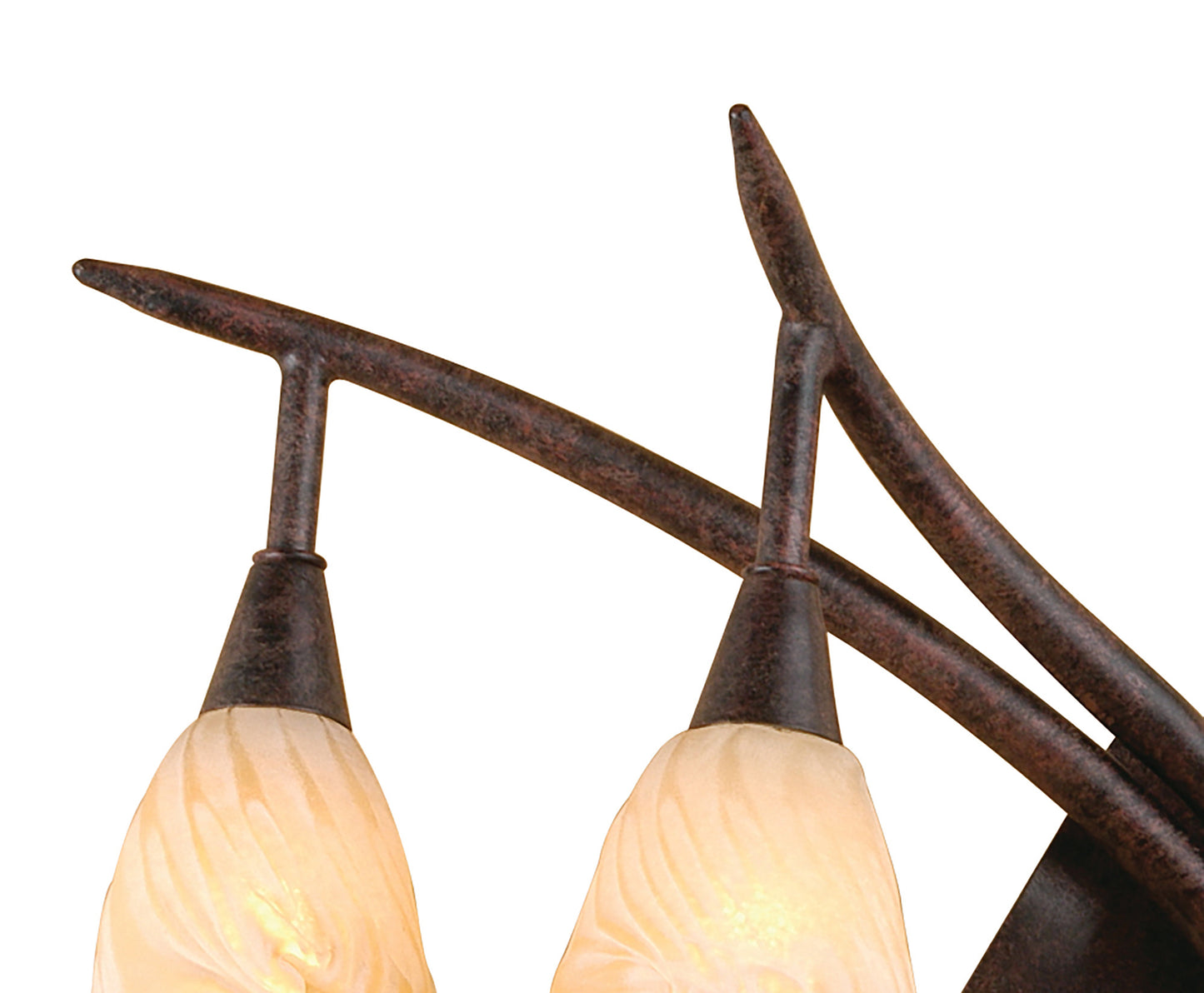 (0017 005) Gaudi Wall Lamp Left Switched 2 Light G9, Brown/Black Oxide by Mantra