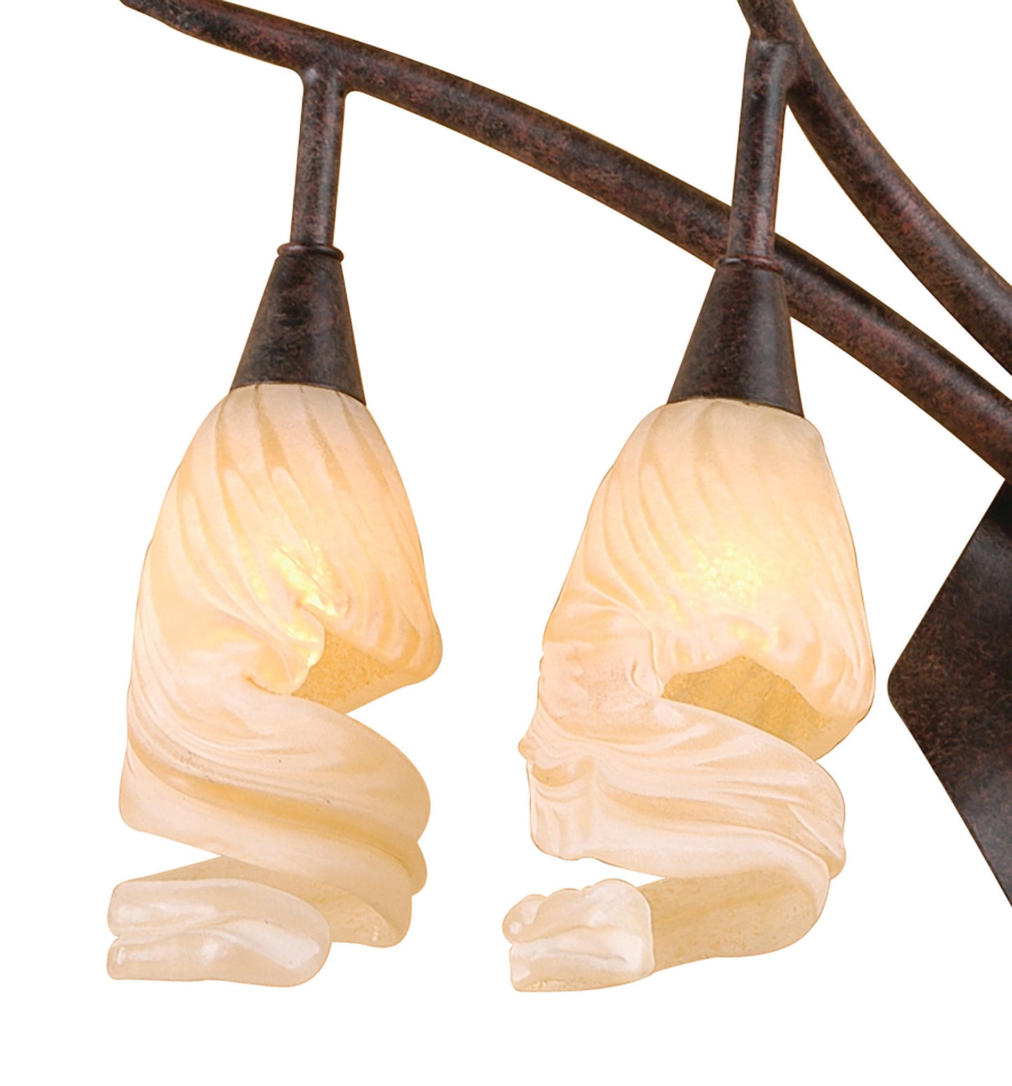 (0017 005) Gaudi Wall Lamp Left Switched 2 Light G9, Brown/Black Oxide by Mantra
