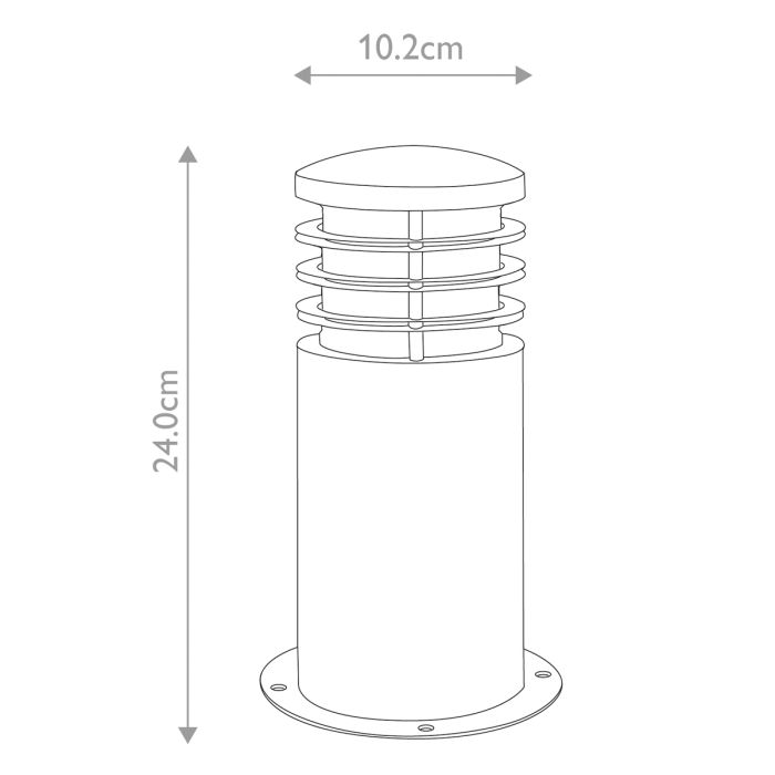 Sandbanks 1 Light Mini Bollard - Stainless Steel