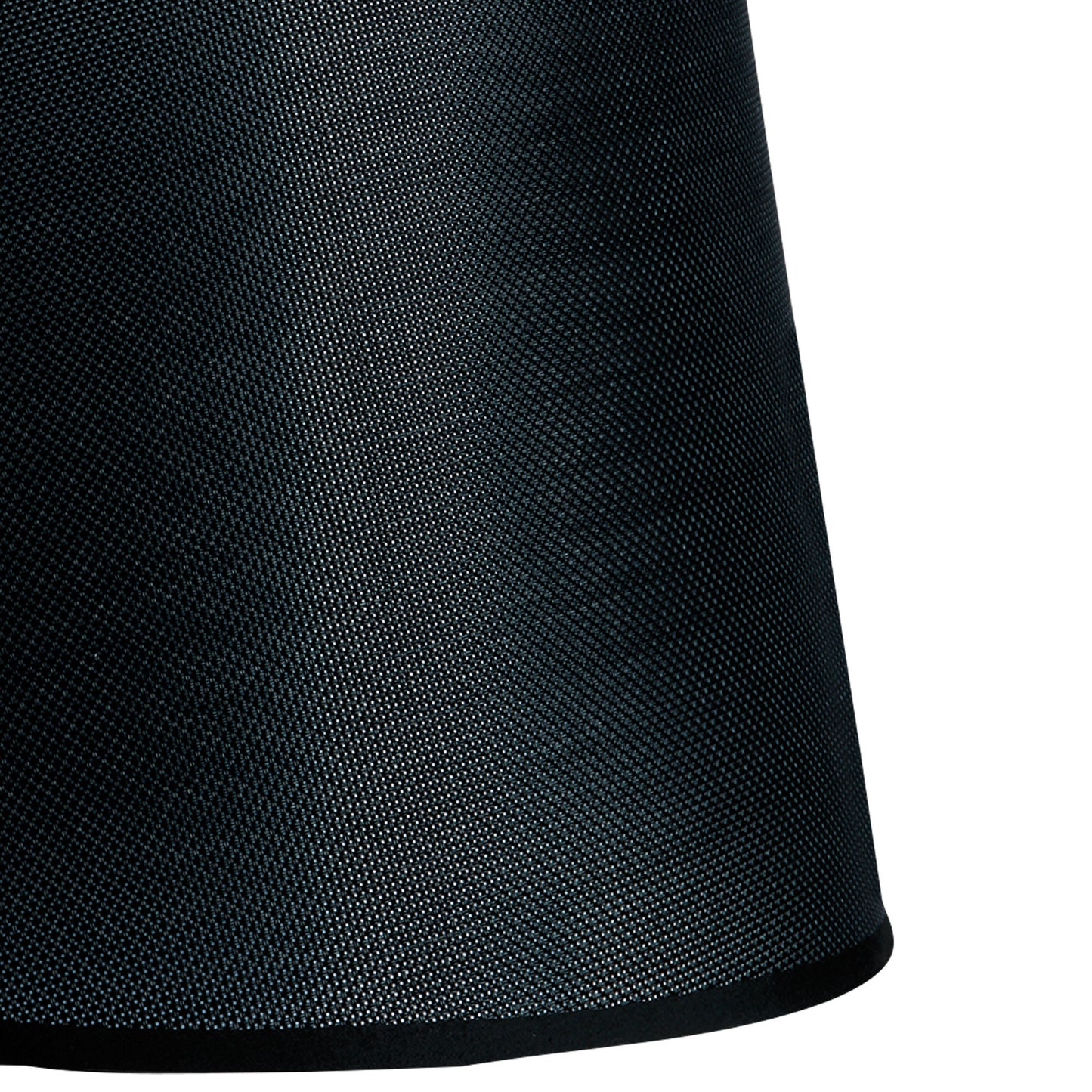 Habana Black Round Shade 200 x 152mm, Suitable for Wall Lamps by Mantra