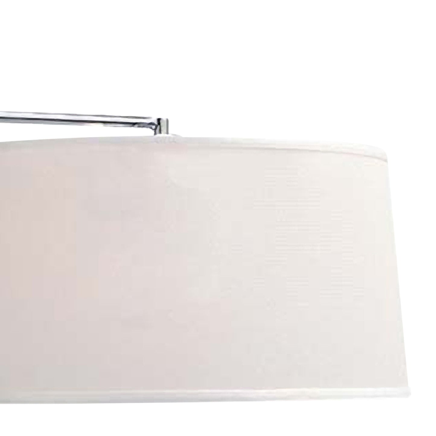 Habana Linear Pendant 2 Light With Adjustable Body WITHOUT SHADE E27, Matt White/Polished Chrome by Mantra