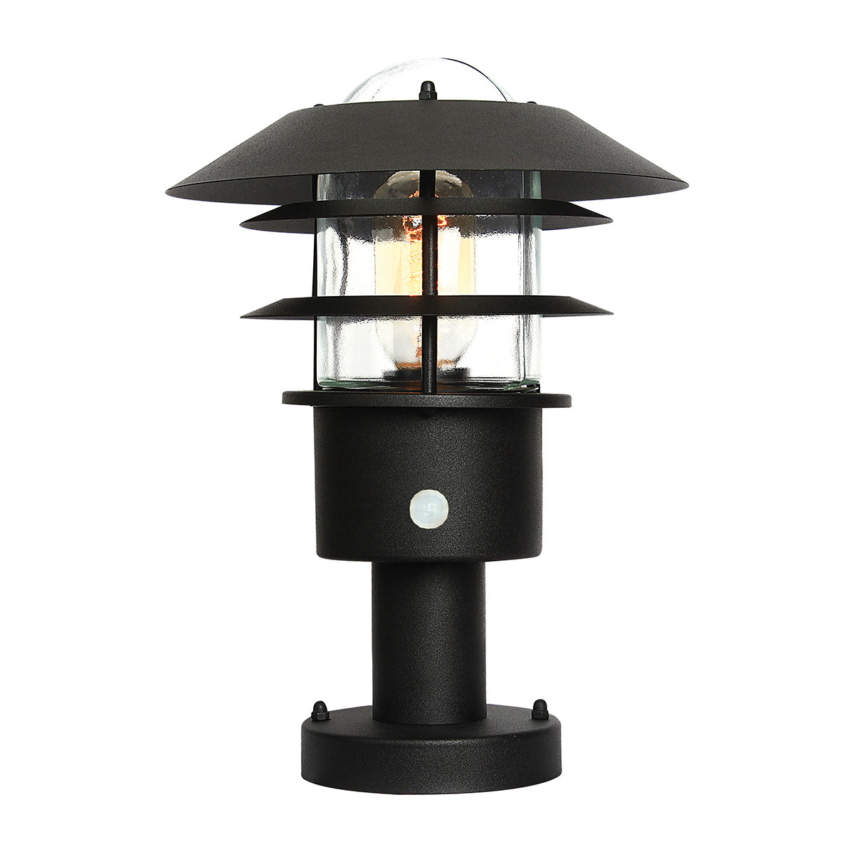Helsingor 1 Light PIR Pedestal Lantern