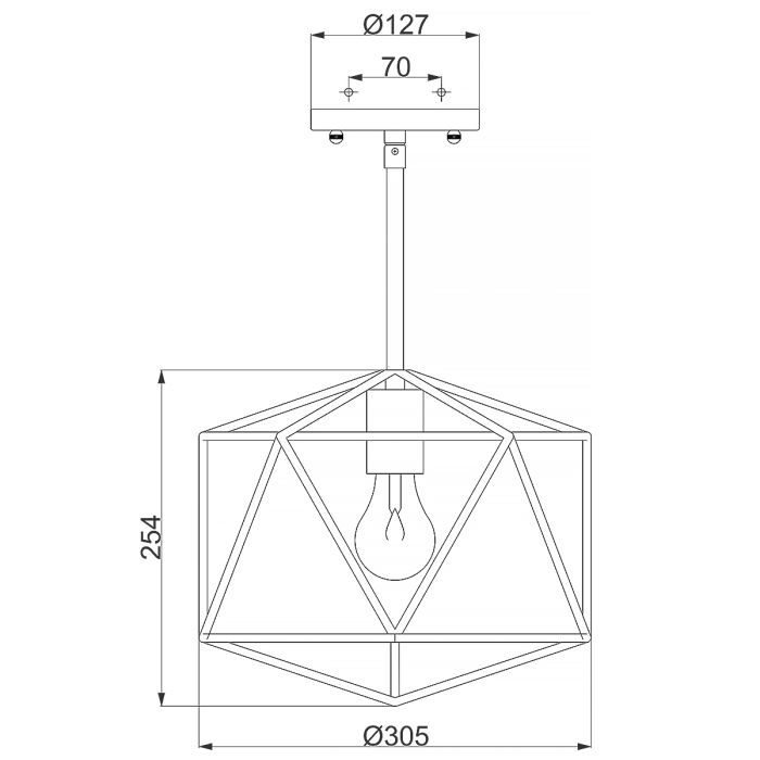 Astrid Mini Pendant - Matte Bronze and Deluxe Gold
