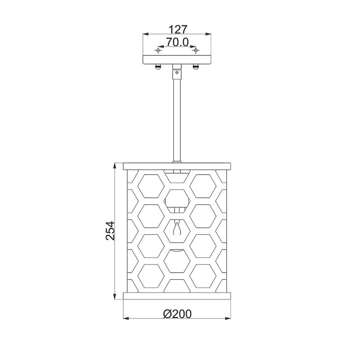 Felix 1 Light Mini Pendant - Sunset Gold