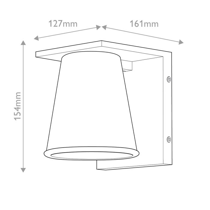 Coastal Small Wall Lantern - Architectural Bronze