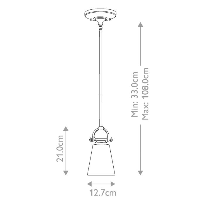 Mayflower 1 Light Mini Pendant - Olde Bronze