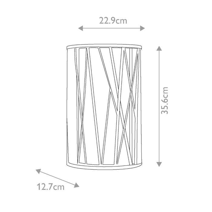 Nest 1 Light Wall Light - Silver Leaf