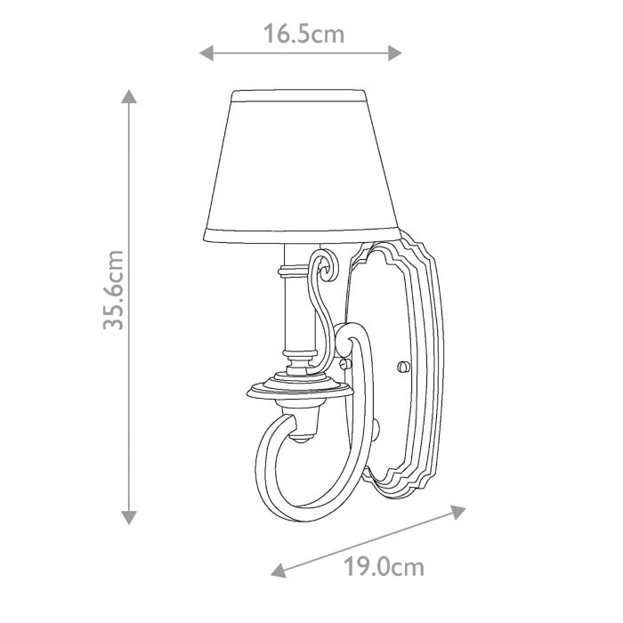 Plymouth 1 Light Wall Light - Olde Bronze