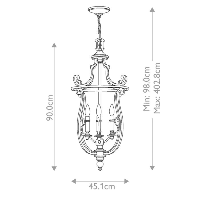 Plymouth 4 Light Pendant - Olde Bronze