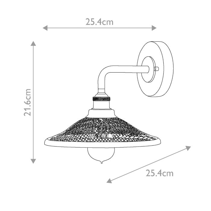 Rigby 1 Light Wall Light - Buckeye Bronze and Brass