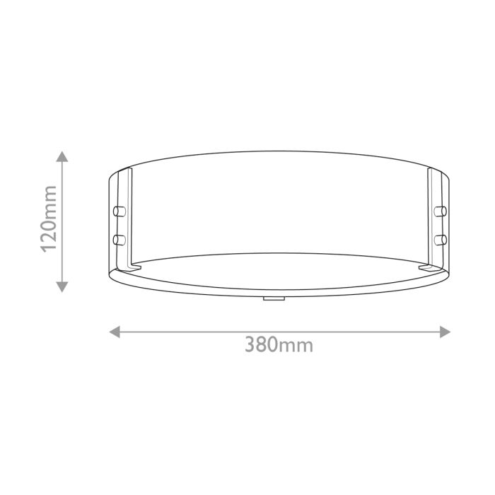 Sawyer Flush Ceiling Light - Sequoia wood effect with rust Iron accents
