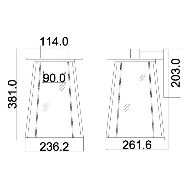 Walker 2 Light Large Wall Lantern - Buckeye Bronze with Heritage Brass